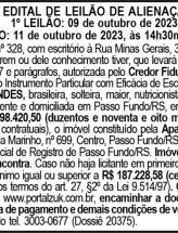 Publicidade Legal Edital Santander 29/09/2023