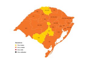 Três regiões do estado estão em bandeira amarela (Imagem: Divulgação)