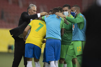 Comemoração: gol de Richarlison - Foto-Lucas Figueiredo-CBF