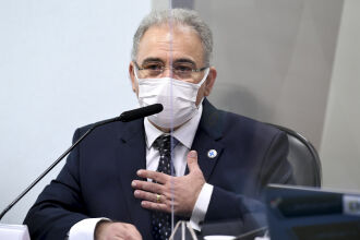 Queiroga ainda falou sobre vacinas e terceira onda (Foto: Jefferson Rudy/Agência Senado)