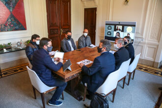 Definição da verba ocorreu em reunião entre o governador, representantes dos Coredes e equipe da SPGG (Foto: Gustavo Mansur/Palácio Piratini)