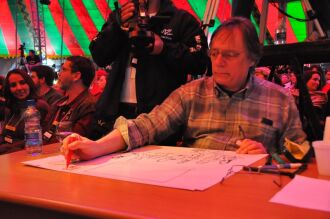 Paulo Caruso em uma Jornada Literária em Passo Fundo - Foto - Arquivo-ON
