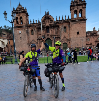 A dupla chegou ao destino final nesta semana após 35 dias de aventura