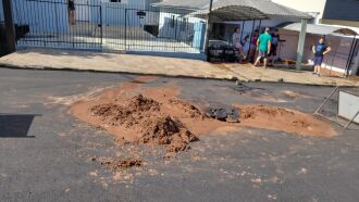 Rompimento ocorreu na Rua Frei Caneca - Foto – Divulgação-Corsan