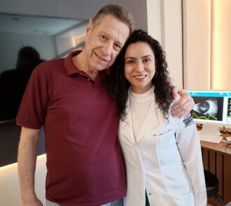 Boas notícias: Professor Renatão e a médica Melina Morales - Foto – Arquivo pessoal