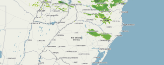 Radar mostra instabilidade que passou por Passo Fundo na terça-feira - Reprodução – Mpbox/AccuWeather