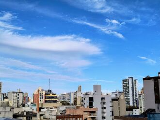 Passo Fundo: céu claro dá espaço para as nuvens da nova massa de ar frio - Foto – LC Schneider-ON