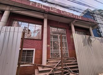 Edificação demolida abrigou o Direito e o RU - Foto – LC Schneider-ON