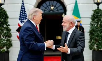 Trump chamou Lula de "o dinâmico presidente do Brasil" e informou que representantes dos dois países têm reuniões agendadas para discutir alguns pontos-chave - FOTO: RICARDO STUCKER/PR