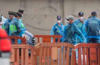 A retirada está sendo feita de acordo com as diretrizes da Organização Mundial da Saúde – OMS – Foto – JG/FP