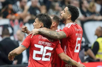 Bernabei foi o autor do gol colorado que garantiu a vantage do primeiro jogo - Foto Ricardo Duarte/Inter