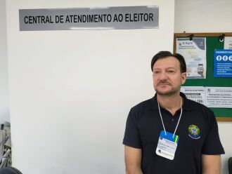 João Marcelo Barbiero de Vargas destaca ausência de filas, funcionamento das urnas e previsão de conclusão dos trabalhos de transmissão dos dados até as 19h30 - Foto - Luiz Carlos Schneider/ ON