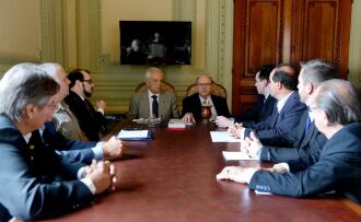 Cairoli e Schirmer receberam comitiva da Região Sul para tratar de segurança pública