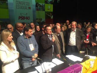 Governador Sartori participou da convenção dos socialistas