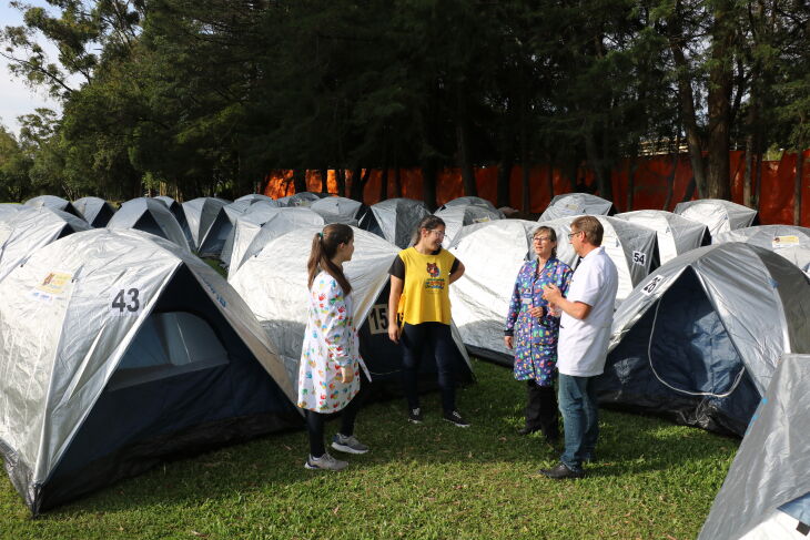 Acampamento permanece até o próximo dia 13. (Foto: Divulgação/UPF) 