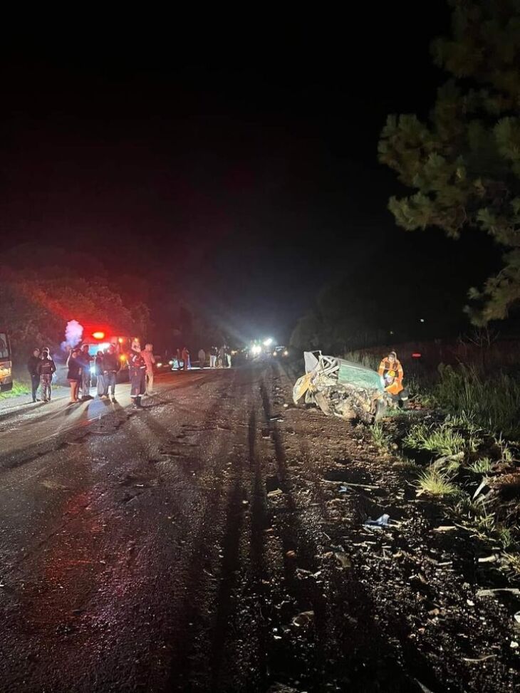 Acidente aconteceu em uma reta da rodovia - Foto Rudimar Galvan - Tua Rádio Cacique