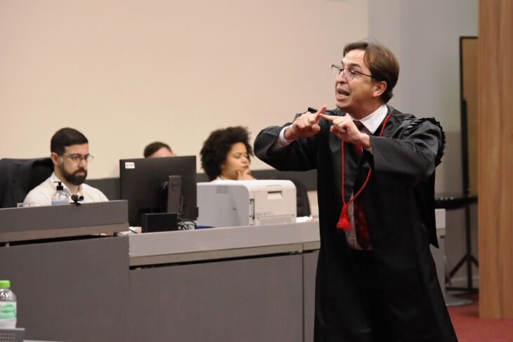Promotor Fernando Andrade atuou no júri Foto -  MPRS