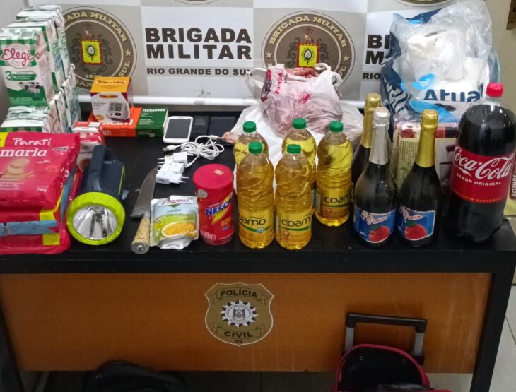 Furto: de caixas de leite a espumantes -Foto-Divulgação-BM