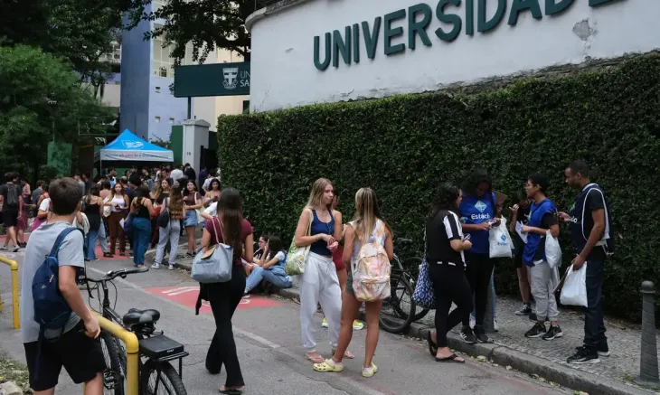 Duração do exame neste segundo dia do Enem 2025 será de cinco hora – Foto - Fernando Frazão/Agência Brasil