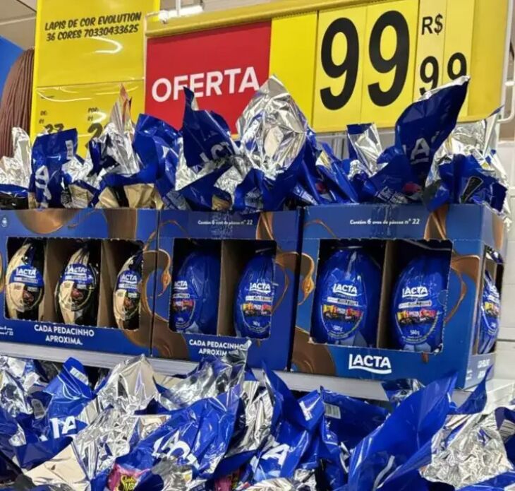 No período pós-Páscoa, a redução de preços vira estratégia para liberar os estoques - Foto: Divulgação