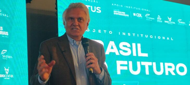Pré candidatos, Ronaldo Caiado e Gabriel Souza, cumpriram agenda ontem em Passo Fundo e apresentaram propostas na esfera federal e estadual - FOTO: KLEITON VASCONCELLOS/ON