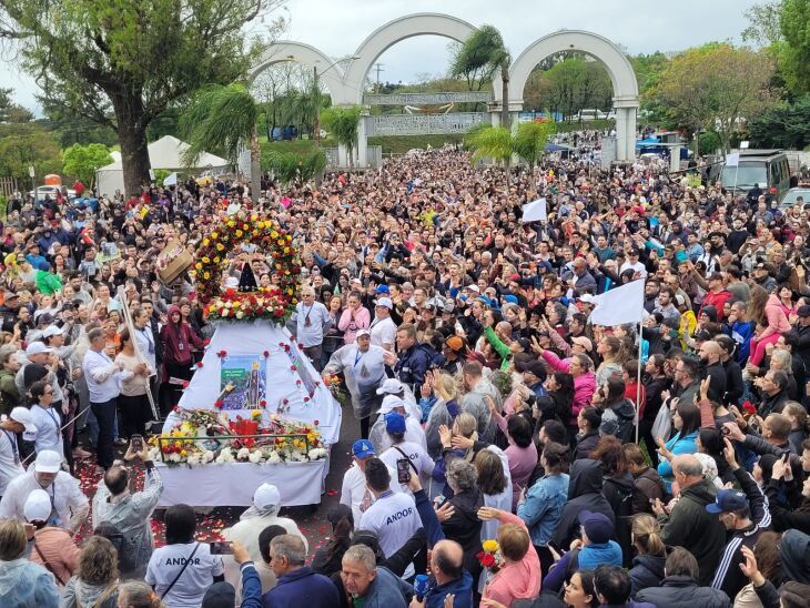 Todos os anos, milhares de fiéis participam do evento religioso em Passo Fundo - Foto: Arquivo/ON