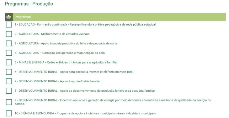 Confira as propostas que estão em votação na região de abrangência do Corede Produção